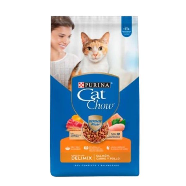 Alimento Para Gato Adulto Cat Chow Delimix 8kg + Snacks De Regalos