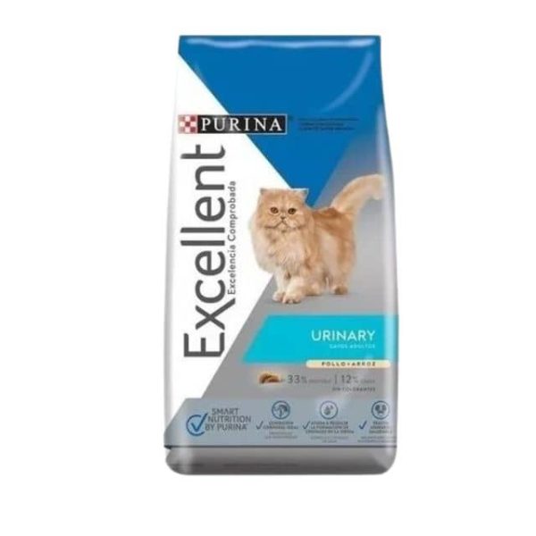 Alimento Excellent Urinary Gato Adulto Pollo Y Arroz 7.5KG