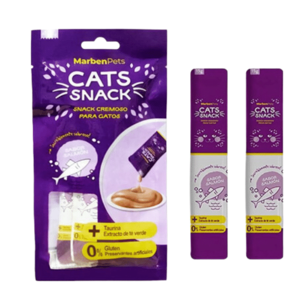 Cats Snack Tubito Cremoso Salmon 4x15g