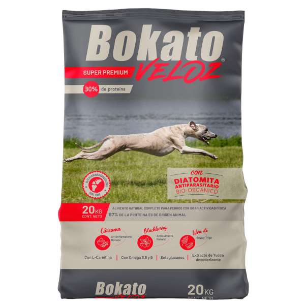 Alimento Bokato Veloz Super Premium Para Perro Adulto 20 Kg