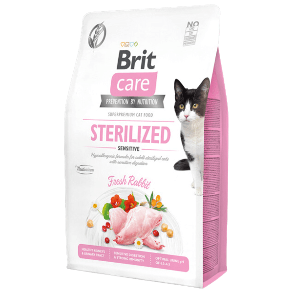 Alimento Para Gatos Brit Care Sterilized Sensitive 2 Kg