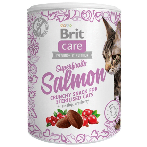 Brit Care Snack Para Gato Superfruits Salmón 100 Gr