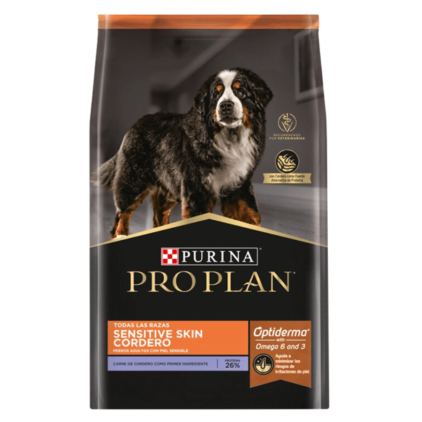 Alimento Pro Plan Optiderma Para Perro Adulto Sensitive Skin Cordero 15 Kg