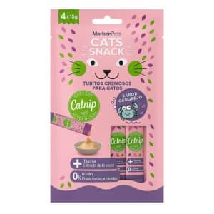 Cats Snack Tubito Cremoso sabor Cangrejo con Catnip