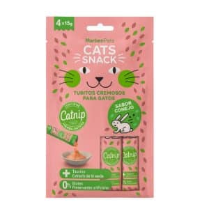Cats Snack Tubito Cremoso sabor Conejo con Catnip