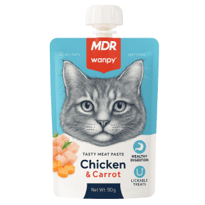 Wanpy Paté Gourmet de Pollo y Zanahoria para Gatos  90g