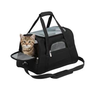 Transportador de Mascotas malla Negro