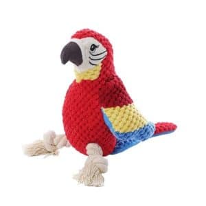 Juguete chirriante de peluche en forma de Guacamayo