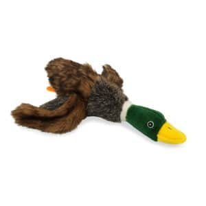Juguete chirriante de peluche en forma de pato Realista