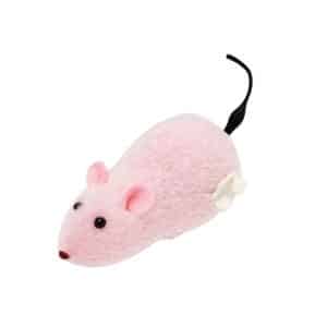 Ratón de juguete a cuerda para gatos Rosa