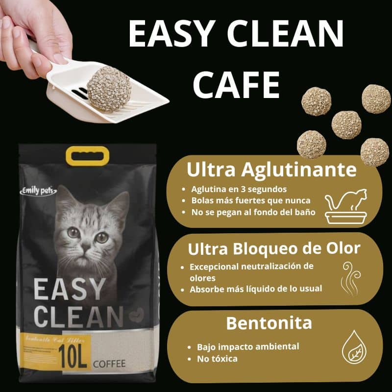 Arena para Gatos Easy Clean Cafe 8 kg - Imagen 3