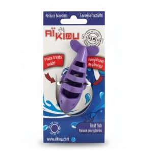 Pez porta golosina violeta