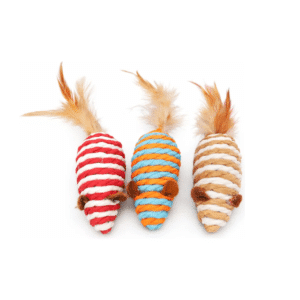 Ratones Con Cascabel Interactivo Blanco X3