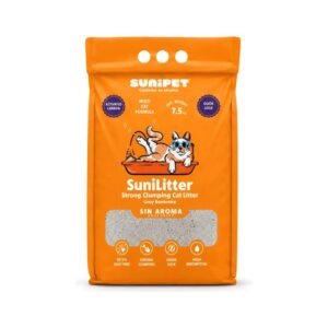Arena Sunilitter Aglomerante Bentonita Sin Aroma 7.5kg