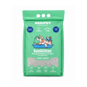 Arena Sunilitter Light Fresh Aglomerante Bentonita Sin Polvo 7.5kg